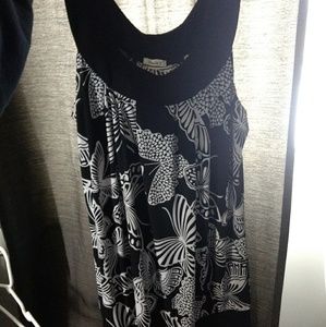 Butterfly thigh-length shirt